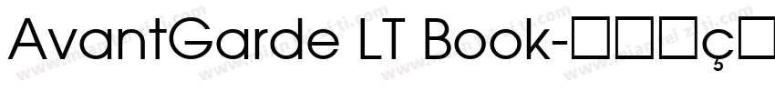 AvantGarde LT Book-中字体转换